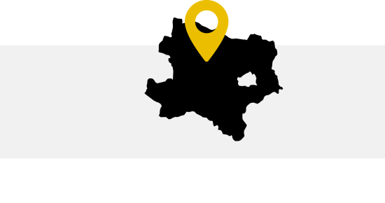 Eine Karte von Niederösterreich mit einem Geomarker.