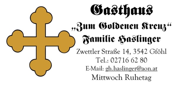 Logo: Gasthaus zum Goldenen Kreuz